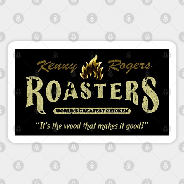 Kenny Rogers Roasters // Vintage Style Design Magnet by Indanafebry